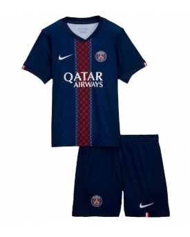 Billige Fotballdrakt Paris Saint-Germain Replika Hjemmedraktsett Barn 2025-26 Kortermet (med bukser)